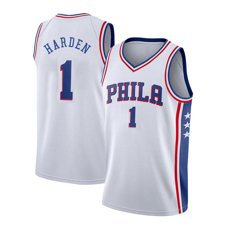 NBA_ Philadelphia''76ers''Jerseys 1 James Harden Tyrese 0 Maxey