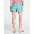 thumbnail image 3 of No Boundaries Striped Seersucker Bungee Shorts, 2" Inseam, Women's XXS-XXL, 3 of 5