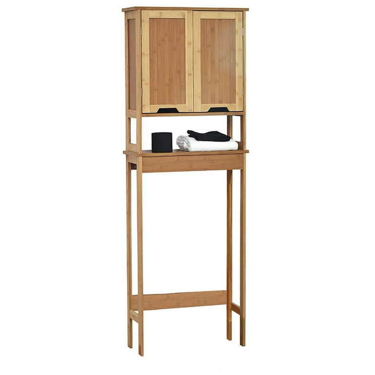 Over The Toilet Storage Cabinet Bathroom Mahe Bamboo - Wood