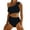 Black, variant on Bikini Sets for Women Bikini for Teens Women Cute String Triangle Bikini Sets Swimsuits String Bikini Sets for Women Spaghetti Strap Tankini Swimsuits Two-piece Tie Side Adjustable