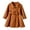 Brown, variant on Girls Dress Coat Girls Winter Jackets Button Peacoat Toddler Lie Fallow Clothes Outwear