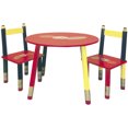 thumbnail image 1 of 3-Piece Kids Table and Chairs Set, Red finish, 1 of 2