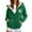 Dark Green, variant on ZHOUCHANKIDS Hoodies for Women Winter Fleece Sweatshirt - Full Zip Up Thick Sherpa Lined Hooded Jacket Dark Green XXXXL