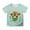 Mint Green, variant on St Patrick's Day Girls Casual Short Sleeve Printed Tee Shirt for Festive Size:6-7 Years