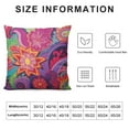 thumbnail image 5 of ONETECH  Square Throw Pillow Covers Colorful Mandala Flowers Pillow Cases Decorative for Home Bedroom Sofa Watercolor Nature Floral Interlaced Petals Painting Pillowcases Standard, 5 of 5