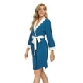 thumbnail image 3 of MintLimit Women's Soft Robes Long Bath Robes Sleepwear Casual Ladies Loungewear Multi-color M, 3 of 3
