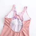 thumbnail image 6 of lnmuld Girls Swimsuit Seashell Print Beach Resort Swimming Training Swimwear Color:Pink,Size:13-14 Years, 6 of 7