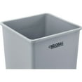 thumbnail image 3 of Global Industrial Square Plastic Garbage Can, 55 Gallon, Gray, 3 of 5