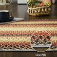 thumbnail image 3 of HOMERRY Braided Print Runner Rug for Hallway 2x6 Washable Indoor Non-Slip Kitchen Runner Rug, Red, 3 of 7