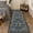 Black, variant on Farmhouse Floral Runner Rug 2x6 Machine Washable Entryway Runner Non Slip Non Shedding Hallway Rug, Low Pile Thin Carpet, Soft Non Shedding Printed Floor Covering for Kitchen Stairs, Black
