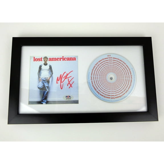 Machine Gun Kelly MGK Signed Autograph Lost Americana CD Framed PSA/DNA COA A