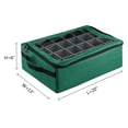 thumbnail image 2 of Tiny Tim Totes Premium 48 Boîte de Rangement pour Ornements de Noël Vert, 2 of 4