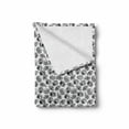thumbnail image 2 of Sushi Soft Flannel Fleece Throw Blanket, Exotic Gourmet Food Theme with Various Type of Sushi Rolls in Engraving Style, Cozy Plush for Indoor and Outdoor Use, 50" x 70", Black and White, by Ambesonne, 2 of 6