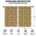 thumbnail image 2 of Blackout Kids Curtains,Brown Cartoon Dinosaurs Fossils Pattern Childrens Insulated Curtains Set Of 2,Bedroom Essentials,Toddler Room Decor 42"x63", 2 of 5