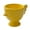 Yellow, variant on Homelife Egg Cup Heightened Base Solid Color Non-Slip Handle Good Grip Easy to Clean Makeup Sponge Holder Mini Breakfast Ceramic Egg Holder Dining Room Use