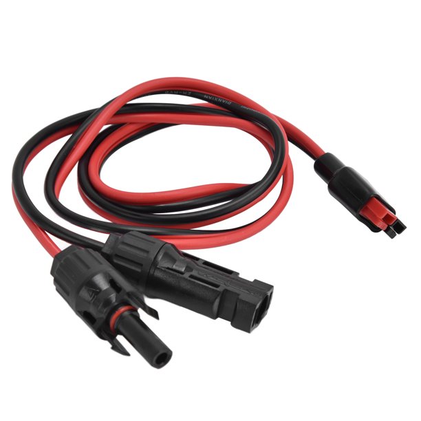 Solar Panel Wiring, 30A 600V Weatherproof Self Extinguishing Flame Retardant 2.5mm² 1m Solar Panel Extension Cable With SH30 Connector For Outdoor For Garden ANGGREK Solar Panel Extension Cable
