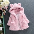 thumbnail image 6 of XBASW 1-8 Years Girls Winter Warm Coat Jacket with Ear Hood for Baby Kids Fleece Snowsuit Thicken Wool Warm Outwear for Girls, 6 of 9