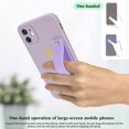 thumbnail image 5 of Compatible with iPhone 11 6.1” Case for Women Girls,Soft TPU Pretty Wristband Holder Phone Case Slim Liquid Silicone Shockproof Thin Wrist Strap Love Heart Cute Case Cover（Elegant Purple）, 5 of 13