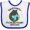 White and Royal, variant on Inktastic Save Earth It's the Only Planet with Cats with Black Cat Boys or Girls Baby Bib