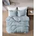 thumbnail image 2 of Devin Gauze 3 pc Queen Comforter Set Riverbrook Home Devin Gauze 3 pc Comforter Set Queen - Light Blue, 2 of 5