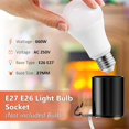 thumbnail image 2 of Light Kit Meonum E27 E26 - Interruptor con cable de enchufe (1,5 m, 125 V), 2 of 7