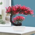 thumbnail image 1 of USHOBE Artificial Bonsai Rosa Para En Restaurantes Y Espacios Privados, 1 of 6