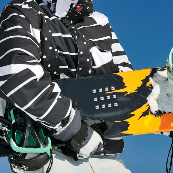 WHAMVOX 5 Pcs Snowboard Stepping Mat 1.20X1.20X1.00CM Silver