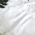 thumbnail image 4 of Jiibva Ruffled Maid Apron White Waitress Apron Adjustable Half Apron Maid Costume Accessory for Restaurant Hotel Coffee Shop, 4 of 7
