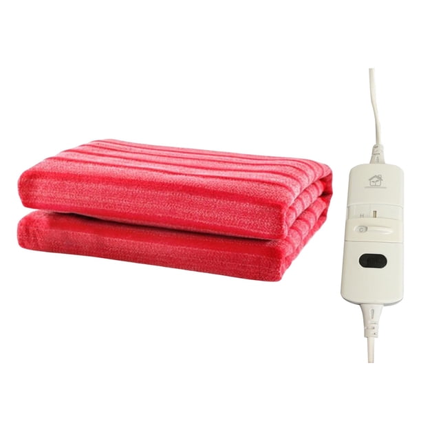 Manta eléctrica calentada, protección contra sobrecalentamiento con apagado automático, tejida, ajustes de calentamiento rápido para el hogar, la la oficina 145cmX65cm Sunnimix Manta electrica