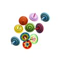 thumbnail image 1 of Wooden Spinning Tops for Kids Relaxing Play toy with Bright Colors Assorted Color 10 Pcs, 1 of 3
