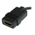 thumbnail image 4 of StarTech.com Câble Adaptateur HDMI Haute Vitesse 5 Po - HDMI vers HDMI Micro - F/M - Adaptateur Micro HDMI 5 Pouces - HDMI Femelle vers Micro HDMI Mâle (HDADFM5IN) - Adaptateur HDMI - HDMI Femelle vers Micro HDMI Type D Mâle 19 Broches - 0,5 Po - Blindé - Noir - pour P/N : HDMM30CM, 4 of 4