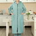 thumbnail image 7 of shqvo Women Long Raincoat Rain Jacket Coat Plus Size Lightweight for Work Hooded Full Zip up Waterproof Windbreaker, 7 of 7