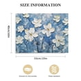 thumbnail image 3 of Nawypu  Floral Canvas Wall Art Painted Blue and White Heavy Textured Painting Modern Abstract Flower Pictures Contemporary Artwork for Living Room Bedroom Office Decoration, 3 of 6