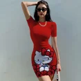 thumbnail image 1 of Nuevos vestidos sexys para mujer, vestido ajustado de verano, vestido estampado de Hello Kitty, minivestido corto sin mangas con tirantes, vestido de fiesta para discoteca, 1 of 2