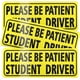 thumbnail image 1 of JUSTTOP 3 pegatinas para conductor estudiante para coche, por favor sea paciente, pegatinas para conductor estudiante, advertencia de seguridad para nuevos conductores, pegatina reflectante para parac, 1 of 3
