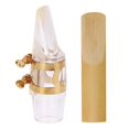 thumbnail image 1 of Mosiee Clear Abs Mouthpiece For Alto And Soprano Saxophones Enhance Your Tone, 1 of 9