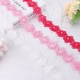 thumbnail image 5 of Uxcell 1 Yards Flower Trim Ribbon, 3 Pack Floral Lace Ribbon Pearl Edging Decorating Embroidered Trim Style 1, Grey, 5 of 6