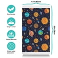 thumbnail image 5 of Dog Food Mat Space Galaxy Astronaut Planet Starry Night Cosmos Pet Feeding Mat Absorbent Waterproof Non-Slip Durable, 5 of 6