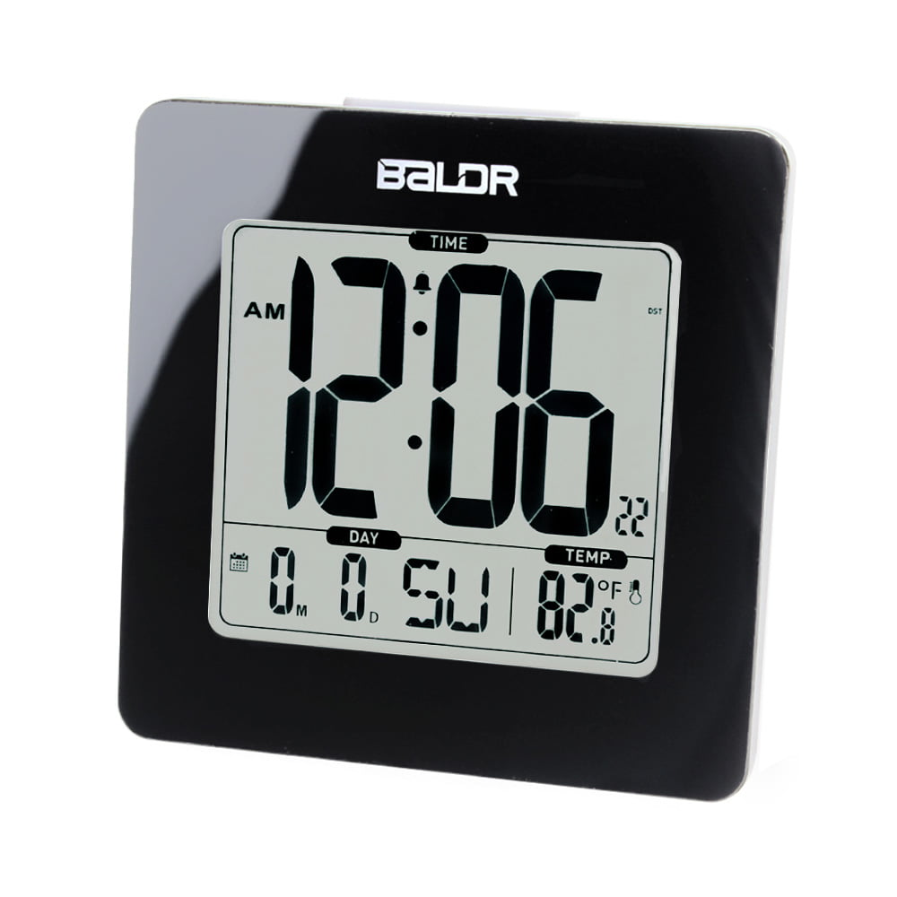 Baldr CL0114WH1 Atomic Alarm Clock with Time Calendar Function White 