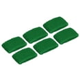 thumbnail image 1 of Unique Bargains Bracelets de Sport 8x5 cm en Éponge Absorbants, Bande Anti-Transpiration Athlétique, Vert Foncé, Lot de 6, 1 of 7