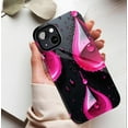 thumbnail image 5 of Artistic Waterdrop iPhone Case for Art Lovers, Glossy Pink Liquid Drop Design Compatible with iPhone 11/12/13/14/15/16 (Pro Max/Plus), 5 of 9