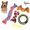 thumbnail image 2 of 5PCS Chien Corde Jouet Morsure Résistant Assorti Jouet Interactif Chien Chien à Mâcher, 2 of 10