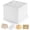 White, variant on Gift Box, 12x12x10 inches Large Black Gift Boxes for Presents with Lids | Birthday Box, Groomsman Proposal Box, for Wedding, Valentine's Day, Mother's Day, Halloween, Christmas Gift Packging