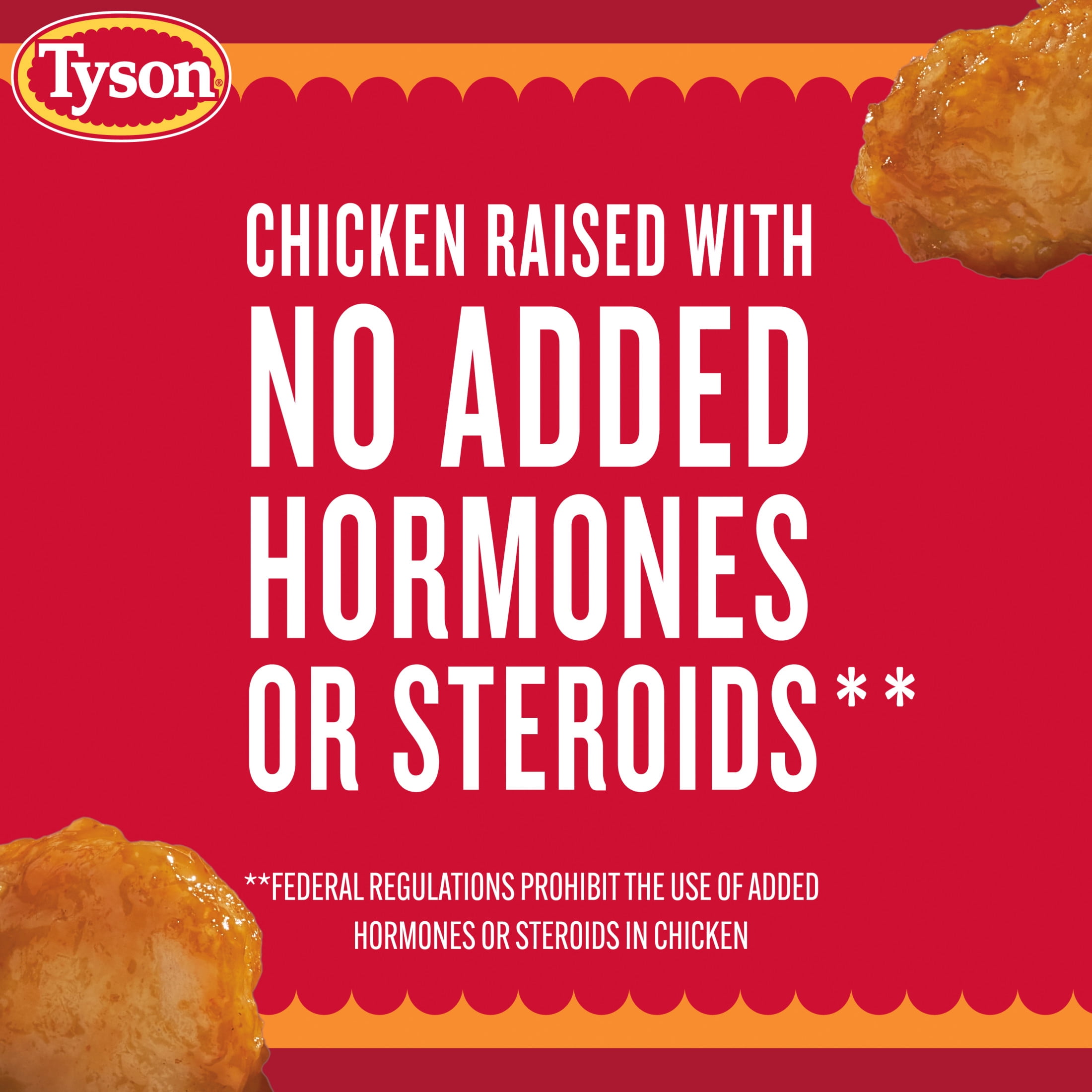 Tyson Hot Orange Boneless Chicken Bites, 20 oz (Frozen, Fully Cooked)