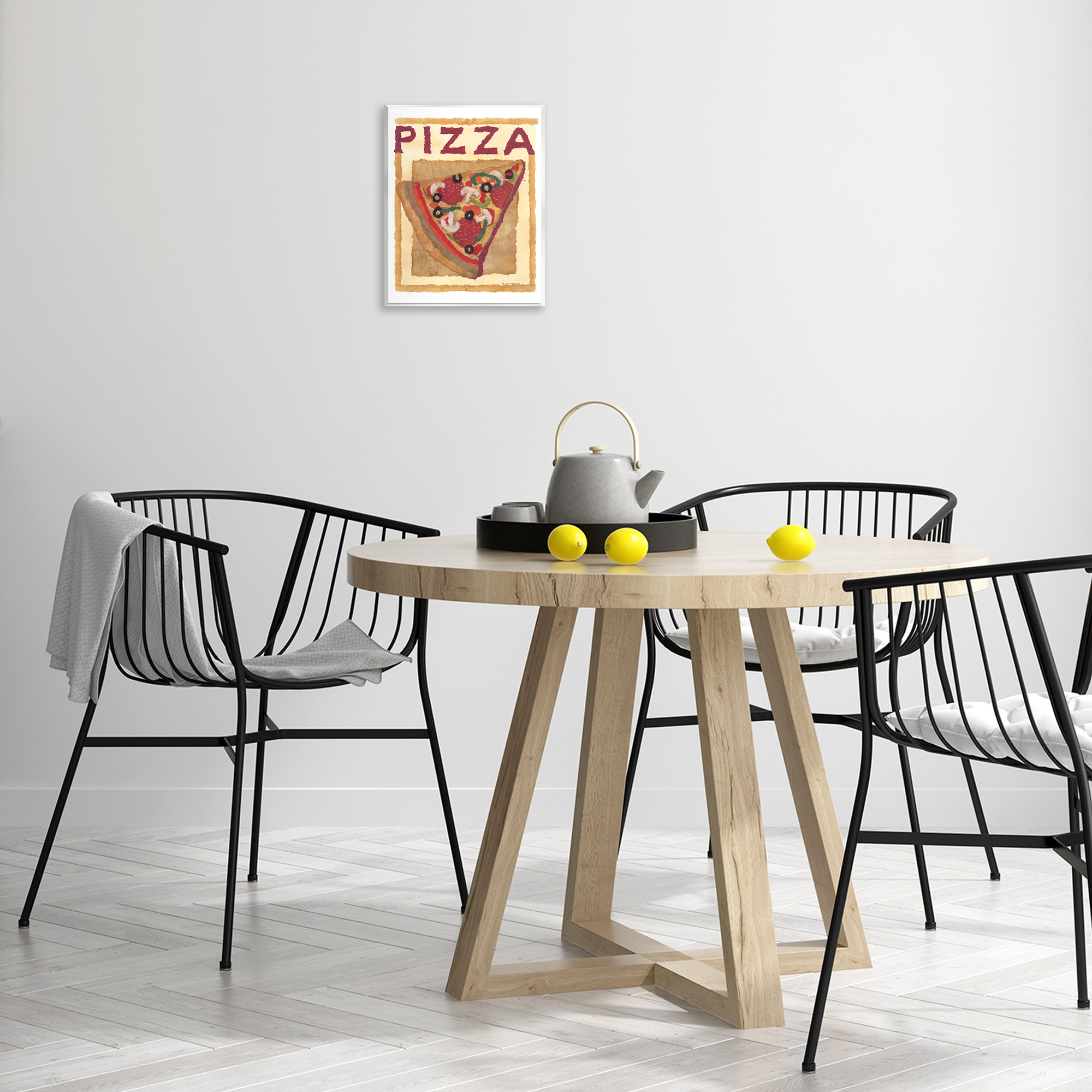Stupell Industries Watercolor Style Pizza Food & Beverage Painting Unframed Art Print Wall Art, 11 x 14