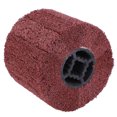 thumbnail image 3 of Cepillo de rueda de trefilado, tambor de bruñido, núcleo de goma cruzado, rueda pulidora para acero inoxidable, aluminio y hierro, grano 240, 3 of 10
