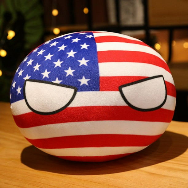10cm Country Ball Juguetes De Peluche Colgante Plushie Doll Countryball USA Francia Rusia Reino Unido Japón Alemania Italia Corea Regalos Para Niños Gao Jiahui unisex