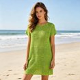 thumbnail image 2 of HGIEYS Women Swimsuit Coverup Crochet Bathing Suit Beach Cover Ups 2026 Summer Knit Bikini Beachwear Pullover Swimwear, 2 of 4