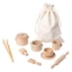 thumbnail image 1 of Herramientas para contenedores sensoriales con bolsa para el desarrollo de habilidades motoras finas, juguetes Montessori, cucharas y pinzas de madera, 1 of 9