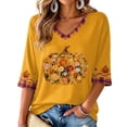 thumbnail image 2 of mgoYE Cute Halloween Shirts for Women Fall T Shirt Funny Halloween Thanksgiving Graphic Tee Casual Family Halloween Tops Womens Shirts, 2 of 7